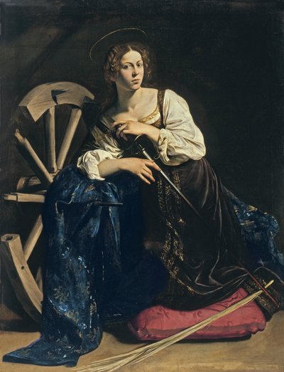Sint-Catharina van Alexandrië door Michelangelo Merisi Caravaggio